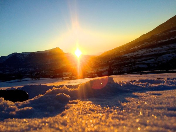 солнце зимнее