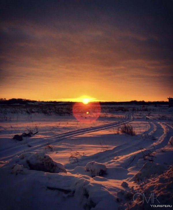 зимние закаты