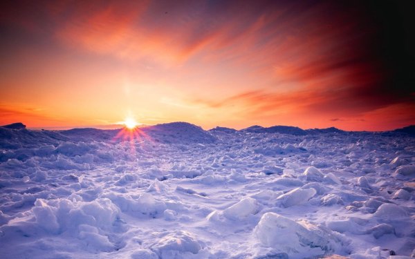 солнце зима