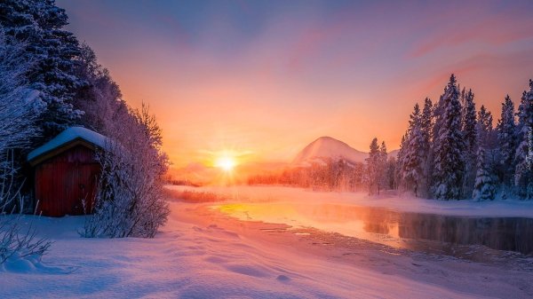 зимние закаты