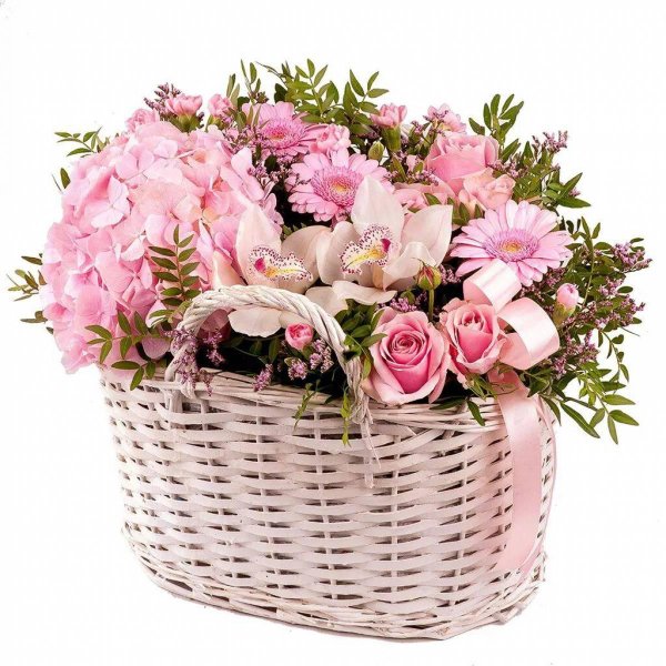 букет в корзинке