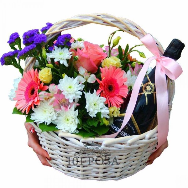 корзинка цветов