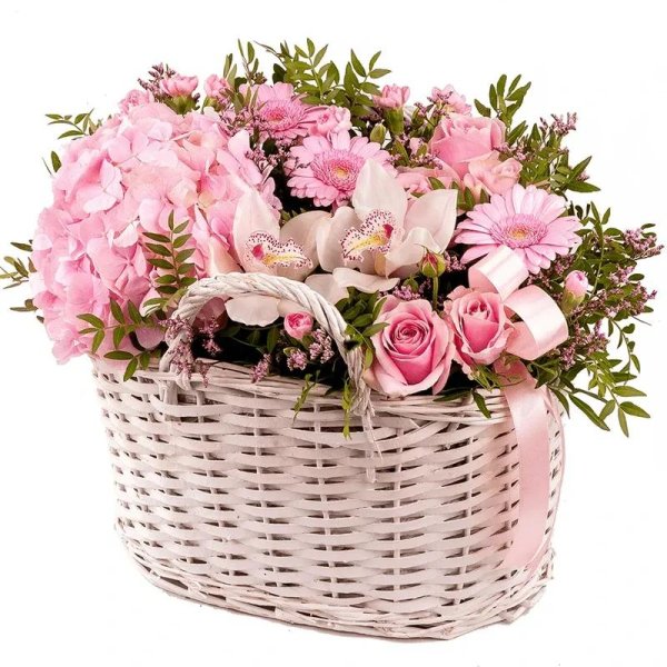 букет в корзинке