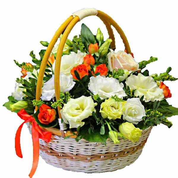 букет в корзинке