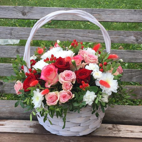корзинка цветов