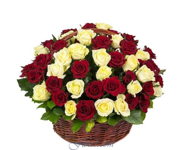 корзинка с розами
