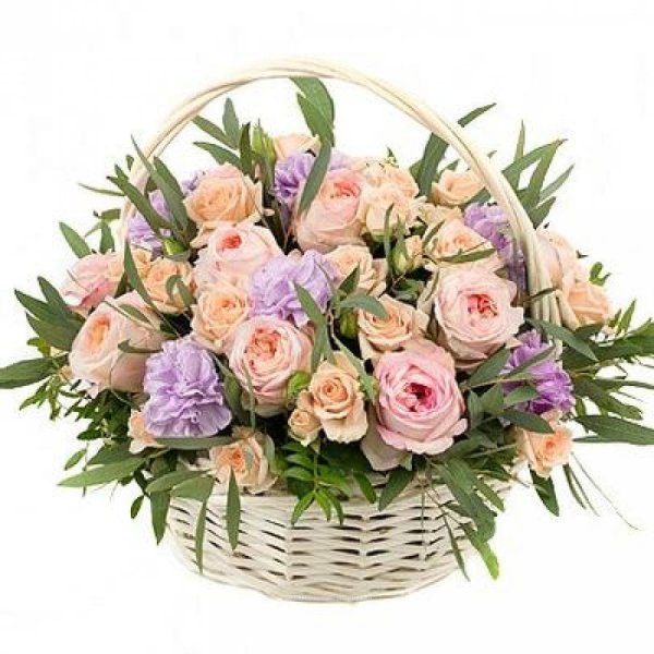 букет в корзинке