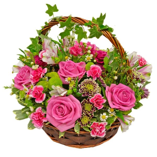 корзинка цветов