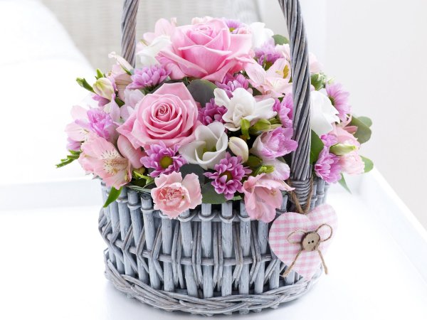корзинка цветов