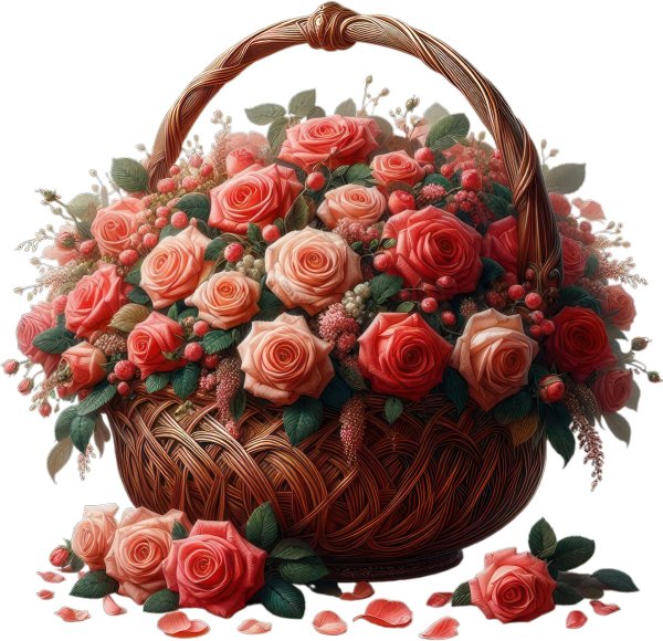 корзинка с цветами