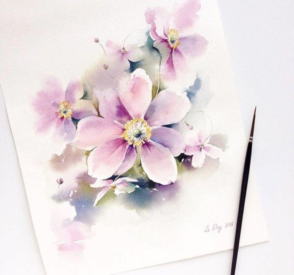 lena degtiarenko акварель