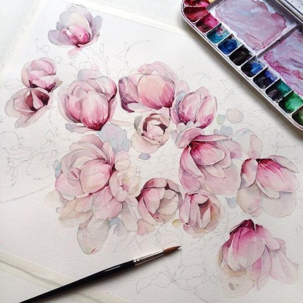 наталья каданцева акварель