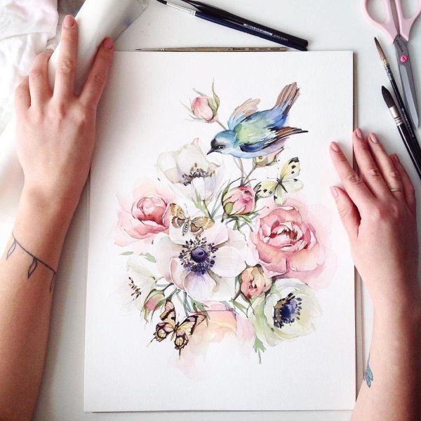 катя михайлина акварель