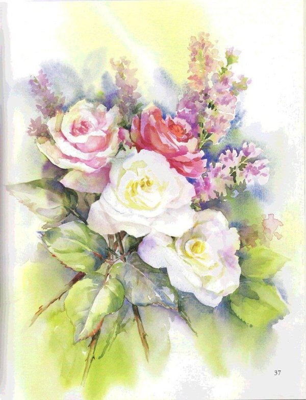 книга цветочные акварели венди тейт