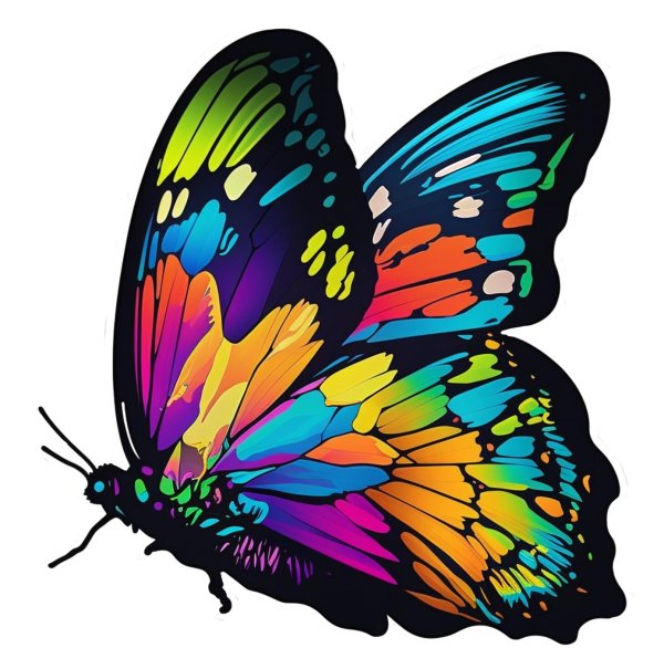 радужные бабочки