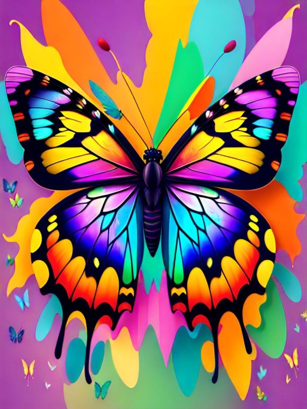 бабочки рисунки цветные