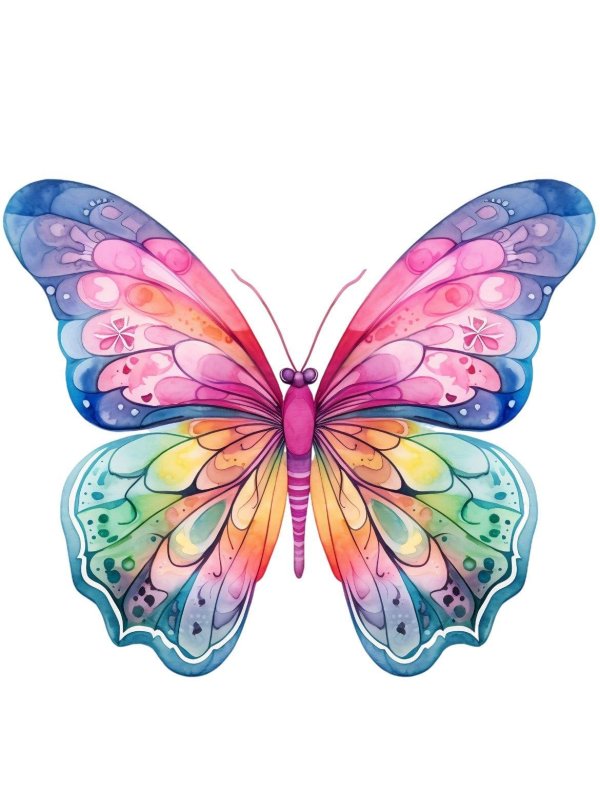 бабочка печать