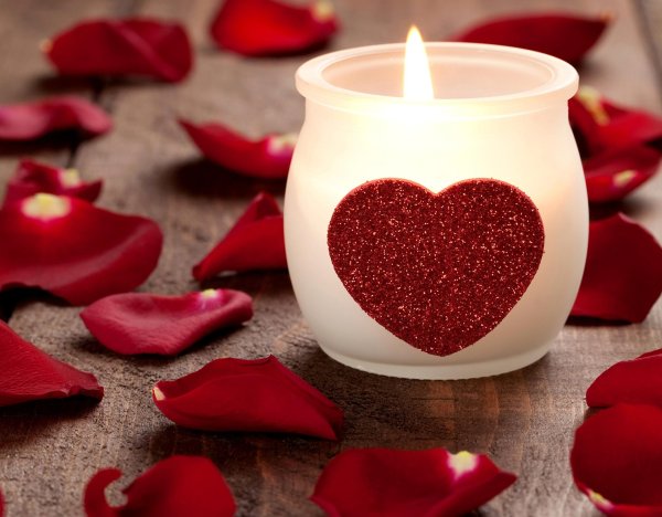 свечи сердечки