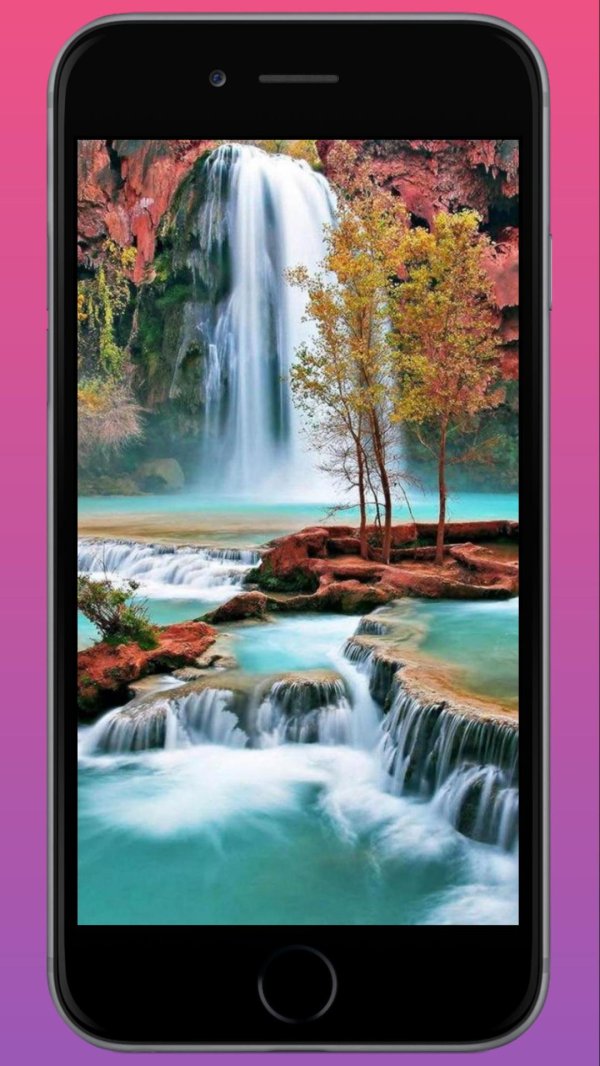 красивые картины водопада