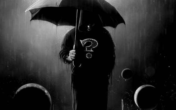 люди под дождем