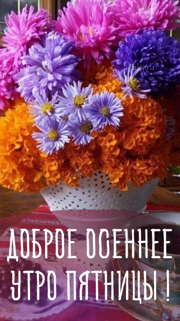 с добрым утром пятница осень