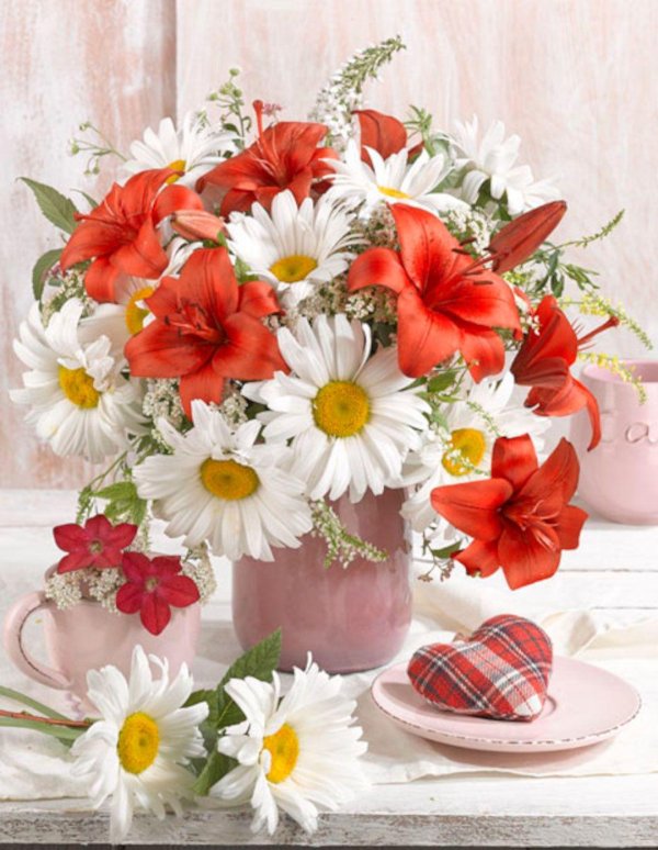 ромашки натюрморт