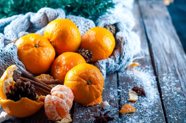 зимние мандарины
