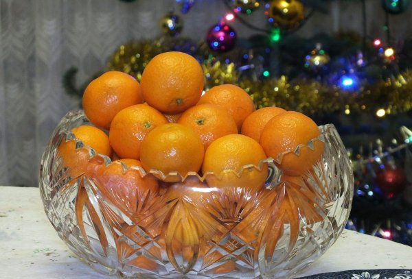 новогодние мандарины