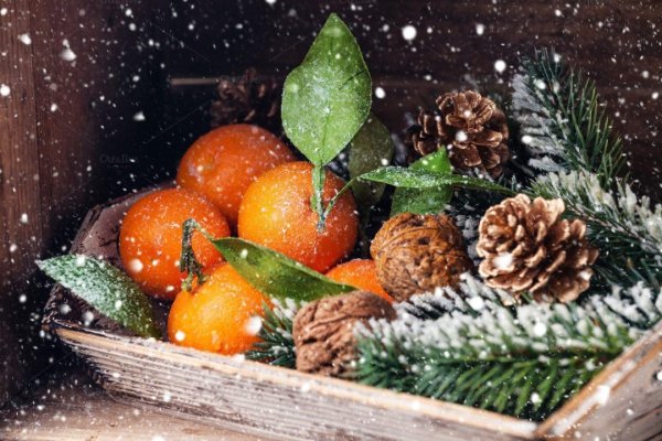 натюрморт с мандаринами