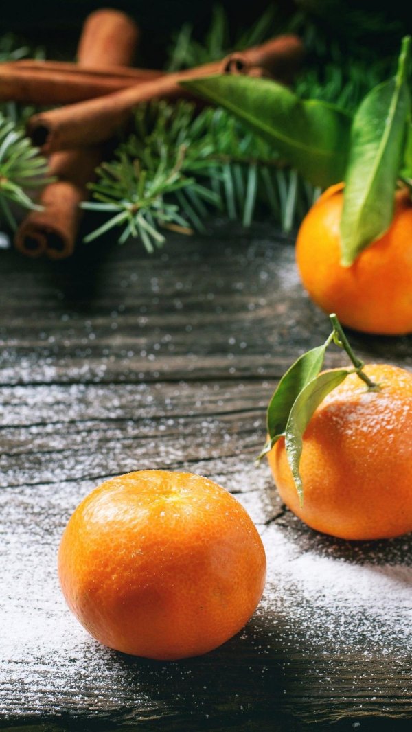 новогодние мандарины