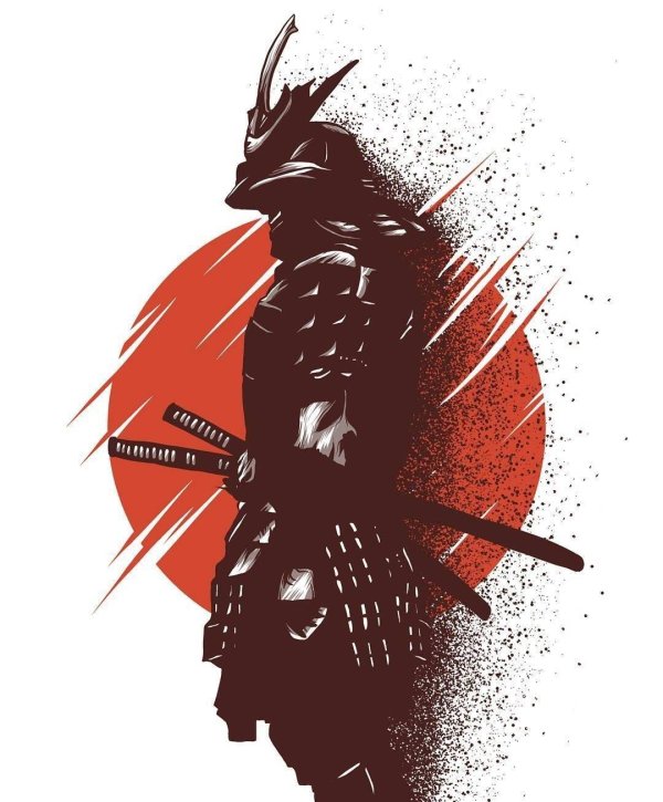 крутые арты самураев