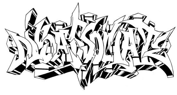 граффити шрифт