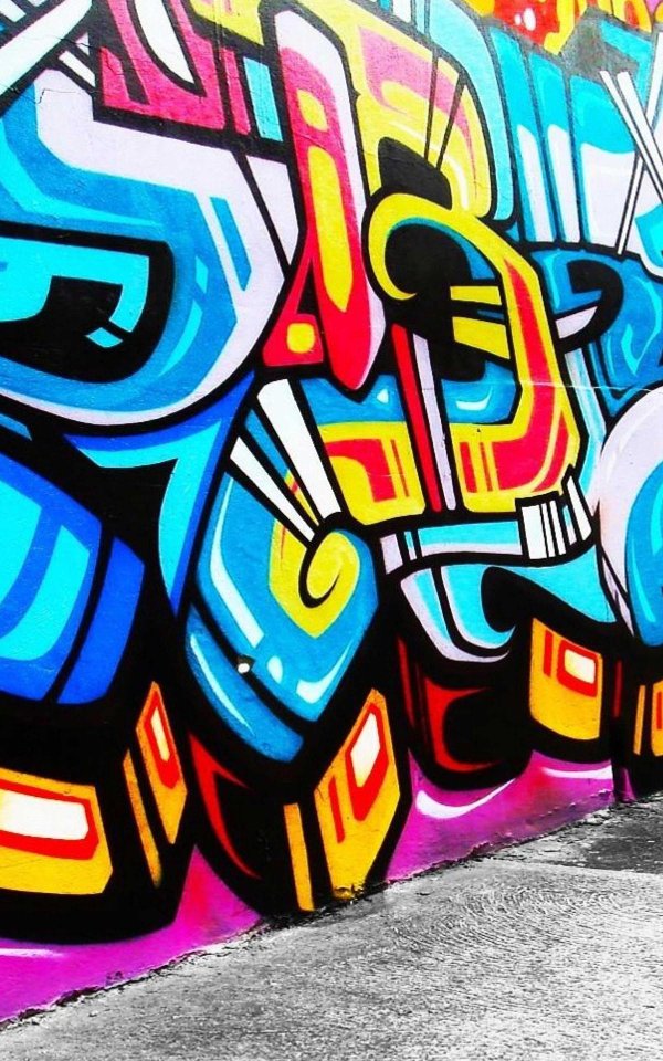 яркие граффити