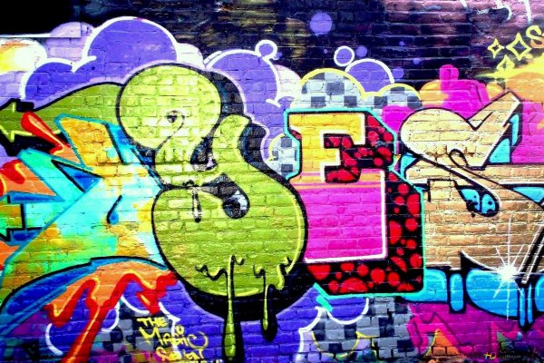 стена граффити