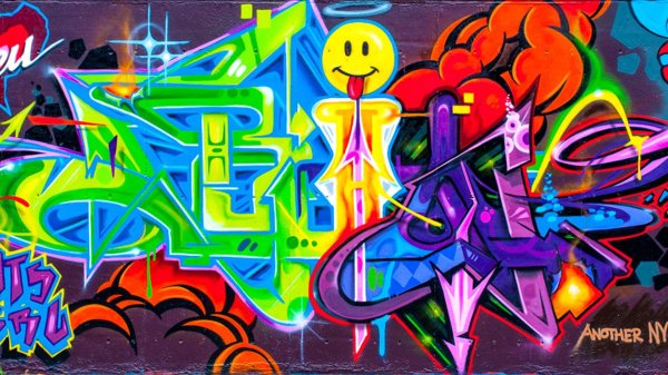 фон граффити