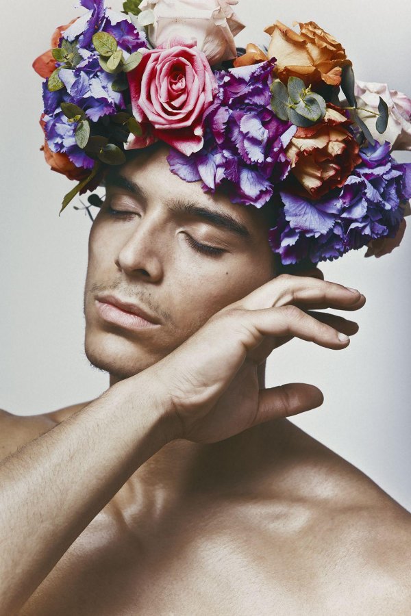 мужики с цветами