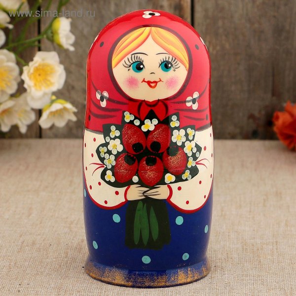 матрешка цветочная
