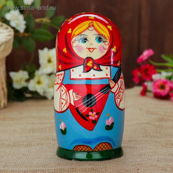 матрешка с балалайкой