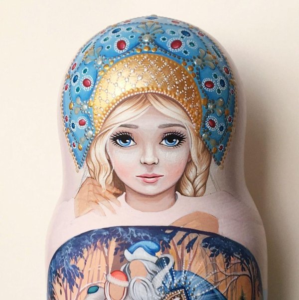 лица матрешек