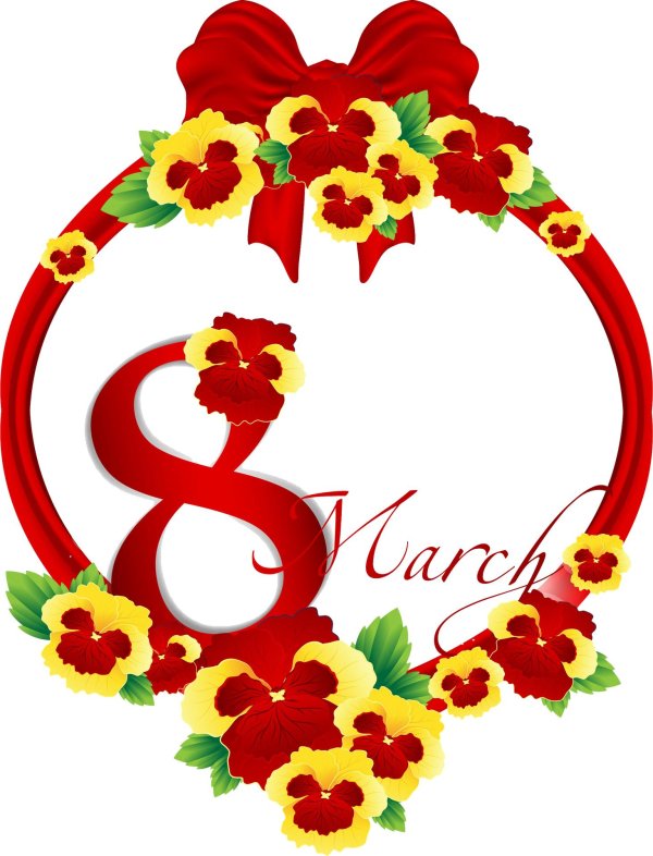 эмблема 8 марта