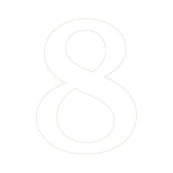 шаблон восьмерки для вырезания