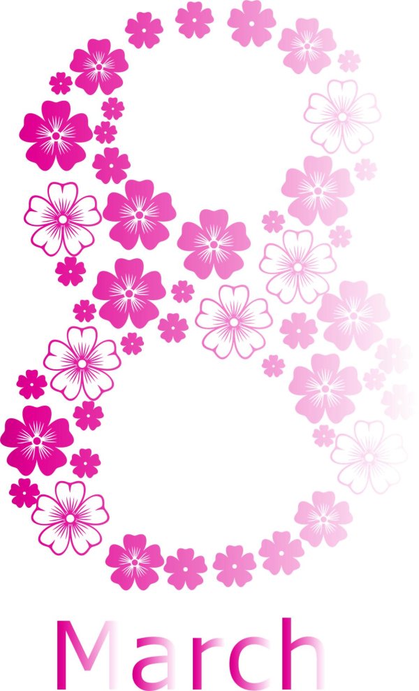 векторные изображения 8 марта