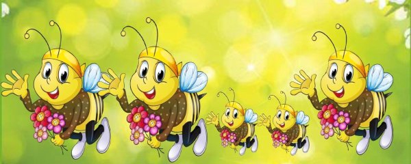 фон с пчелками