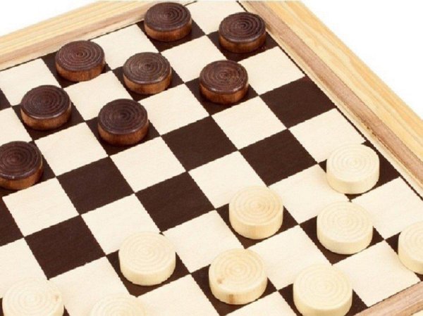 шашки деревянные с доской