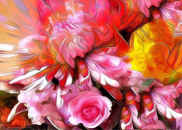 цветочная абстракция