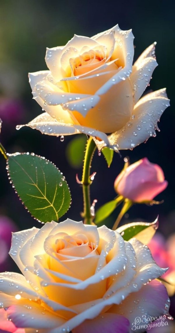 открытка роза