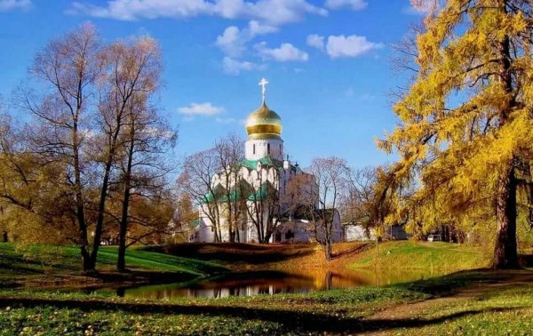 феодоровский собор пушкин осень