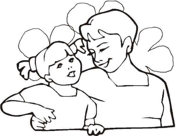 раскраска семьи