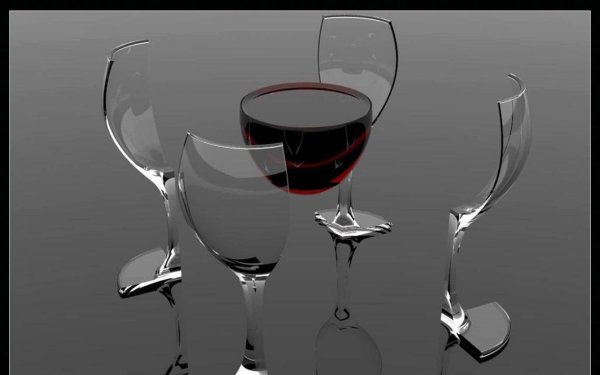 модные бокалы