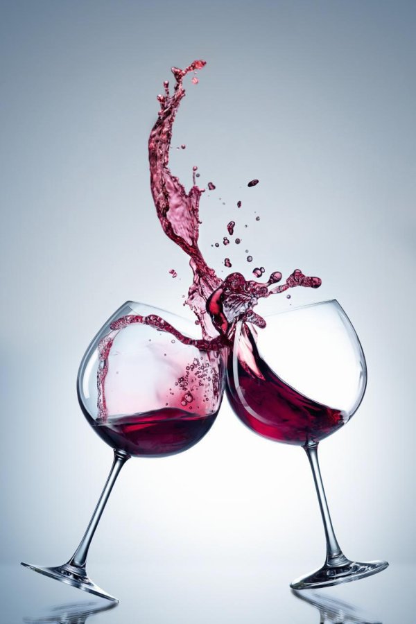 рисунок бокала с вином